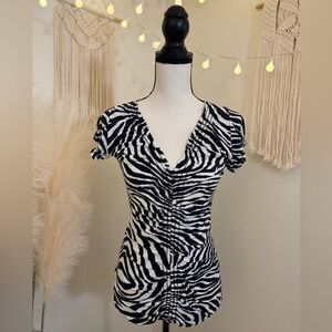 Karen Kane Zebra Print Top